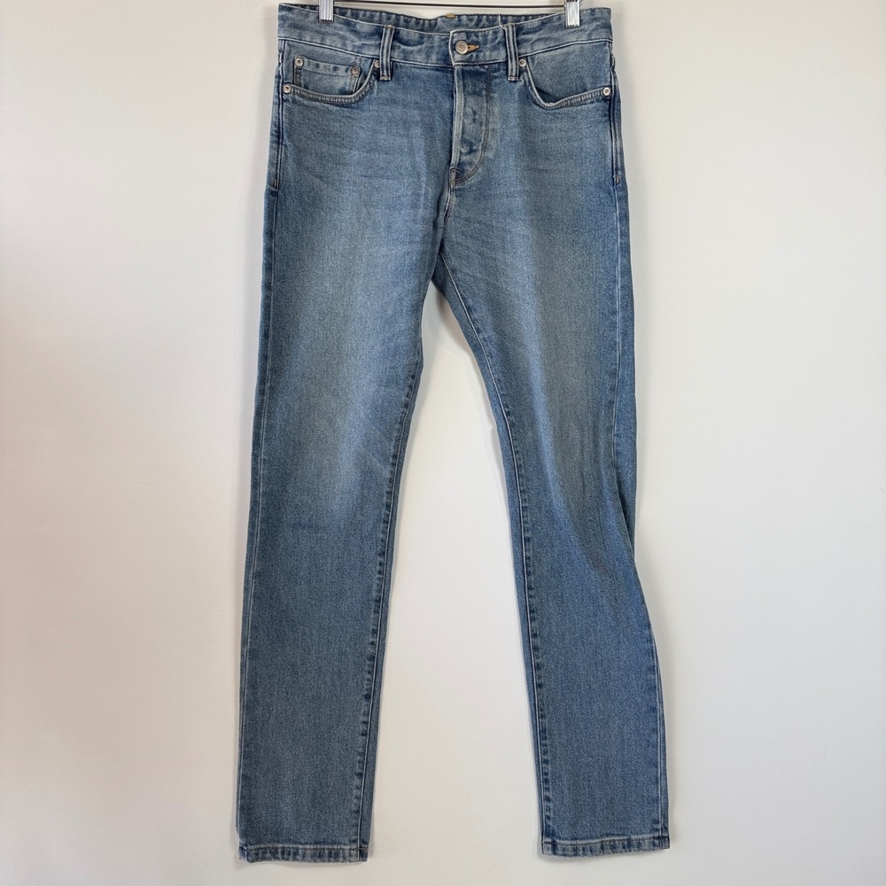 Buck Mason Maverick Slim Jeans Mens‎ 32x34 Blue 11oz Double D Denim 10796